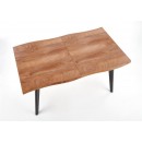 Стол обеденный HALMAR DICKSON натуральный/черный 120-180/80